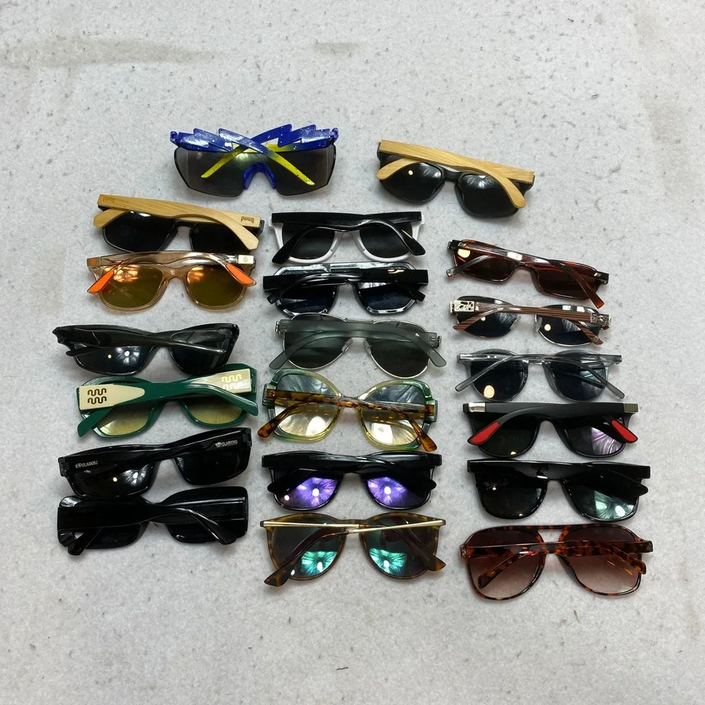 Lot Of 20 Unbranded Sunglasses Unisex OS Multicolor Mixed Style Pairs Bundle